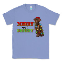 Colony Blue merry and bright labrador Classic Tee - RanaPortraitStore