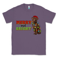 Lavender merry and bright labrador Classic Tee - RanaPortraitStore