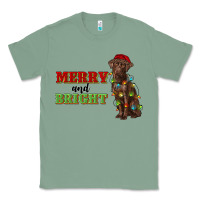 Sage merry and bright labrador Classic Tee - RanaPortraitStore