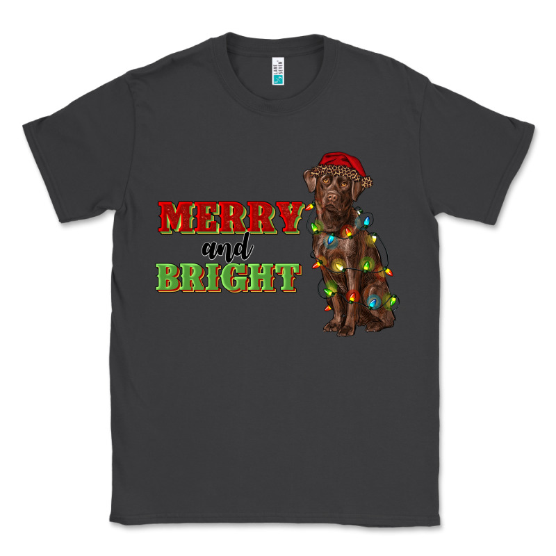 Merry And Bright Labrador Classic Tee by RanaPortraitStore | Teevron