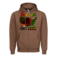 Chestnut free ish since 1865 Zipper Hoodie - HRA Design Shop