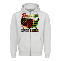 Dove Grey free ish since 1865 Zipper Hoodie - HRA Design Shop