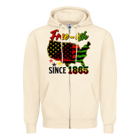 Sandshell free ish since 1865 Zipper Hoodie - HRA Design Shop