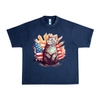 Navy cat8 Urban Heavy Tee - Unal Design