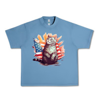 Pebble Blue cat8 Urban Heavy Tee - Unal Design