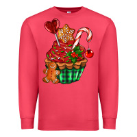 Cardinal christmas cupcake Premium Sweatshirt - AdoDesignShop