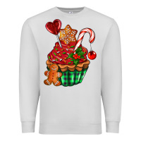 Dove Grey christmas cupcake Premium Sweatshirt - AdoDesignShop