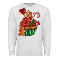 Oatmeal Heather christmas cupcake Premium Sweatshirt - AdoDesignShop
