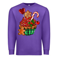 Purple christmas cupcake Premium Sweatshirt - AdoDesignShop