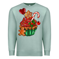 Seafoam christmas cupcake Premium Sweatshirt - AdoDesignShop