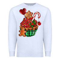White christmas cupcake Premium Sweatshirt - AdoDesignShop
