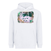 White Western Green Cowhide Frame Heavyweight Hoodie - Bettercallsaul