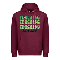 Burgundy teaching lucky charm Premium Hoodie - MaliasSmallBusiness
