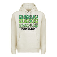 Oatmeal Heather teaching lucky charm Premium Hoodie - MaliasSmallBusiness