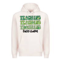 Pale Pink teaching lucky charm Premium Hoodie - MaliasSmallBusiness