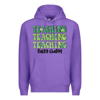 Purple teaching lucky charm Premium Hoodie - MaliasSmallBusiness