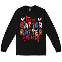 Black hey batter batter swing Long Sleeve Tee - Zillion Design Studio