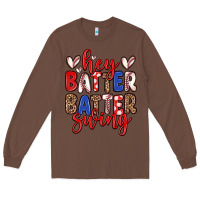Chestnut hey batter batter swing Long Sleeve Tee - Zillion Design Studio