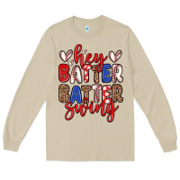 Hey Batter Batter Swing Long Sleeve Tee | Teevron