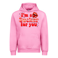 Fuchsia Pink im a sucker for you valentines the day Urban Hoodie - NancyCooperArtShop