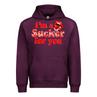 Mauve Wine im a sucker for you valentines the day Urban Hoodie - NancyCooperArtShop