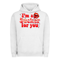 Pigment Lunar Rock im a sucker for you valentines the day Urban Hoodie - NancyCooperArtShop