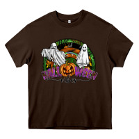 Chocolate Brown halloween vibes Heavy Core Tee - SublimationCraftShop