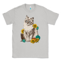 Moon Dust siberian cat sunflower and gemstone Classic Tee - texasbilliewilder