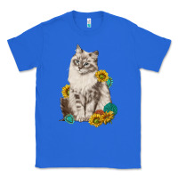 True Royal siberian cat sunflower and gemstone Classic Tee - texasbilliewilder