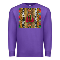 Purple lady of Guadalupe Premium Sweatshirt - Jasminsmagicworld