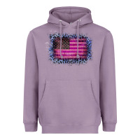 Lavender Old Leopard American Flag Heavyweight Hoodie - Bettercallsaul