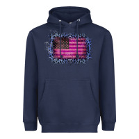 Navy Old Leopard American Flag Heavyweight Hoodie - Bettercallsaul