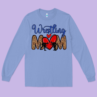 Wrestling Mom Long Sleeve Tee Designed By Zillion Design Studio