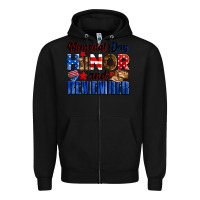 Black Memorial day honor and remember Zipper Hoodie - Neo Western