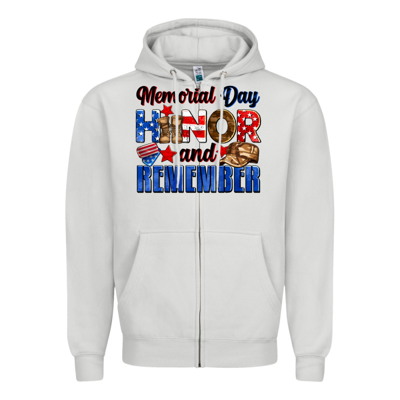 Memorial Day Honor And Remember Zipper Hoodie by Neo Western | Teevron