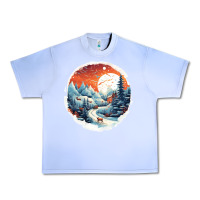 Grape Ice deer snow house design Urban Heavy Tee - Unal Design