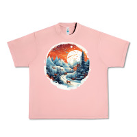 Salmon deer snow house design Urban Heavy Tee - Unal Design