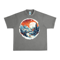 Tornado deer snow house design Urban Heavy Tee - Unal Design