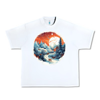 White deer snow house design Urban Heavy Tee - Unal Design