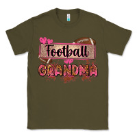 Army Green football grandma with leopard Classic Tee - Zillion Design Studio