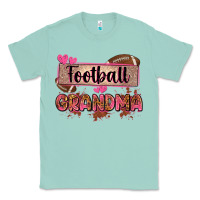 Seafoam football grandma with leopard Classic Tee - Zillion Design Studio