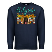 Navy belgian shepherd mom Premium Sweatshirt - Artiststas