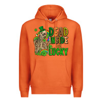 Carrot dead inside but lucky  with skeleton Premium Hoodie - AdoDesignShop