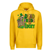Lemon dead inside but lucky  with skeleton Premium Hoodie - AdoDesignShop