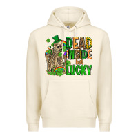 Tofu dead inside but lucky  with skeleton Premium Hoodie - AdoDesignShop