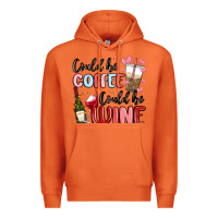 Could Be Coffee Could Be Wine Premium Hoodie | Teevron