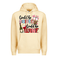 Pina Colada could be coffee could be wine Premium Hoodie - MaliasSmallBusiness