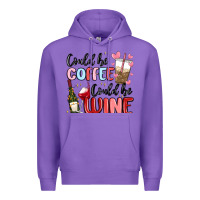 Purple could be coffee could be wine Premium Hoodie - MaliasSmallBusiness
