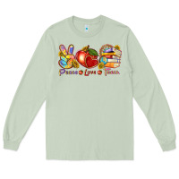 Matcha peace love teach Long Sleeve Tee - texasbilliewilder