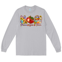 Moon Dust peace love teach Long Sleeve Tee - texasbilliewilder